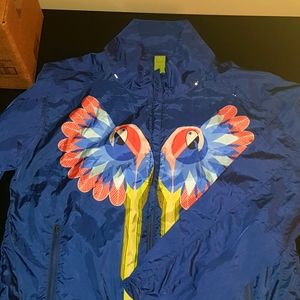 FARMRIO blue macaw windbreaker jacket